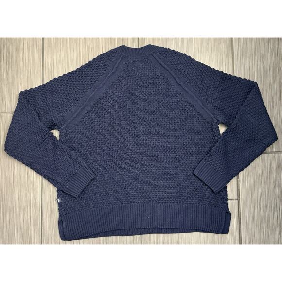 Gap Women’s Navy Blue Loose Knit Textured Sweater Size Small NWT - Picture 4 of 6